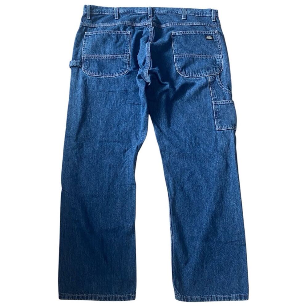 Key Industries Men's Denim Carpenter Jeans W40 L30 Blue Workwear Hammer Loop Y2K